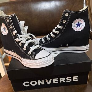 Converse Black and White Wedge brand new.